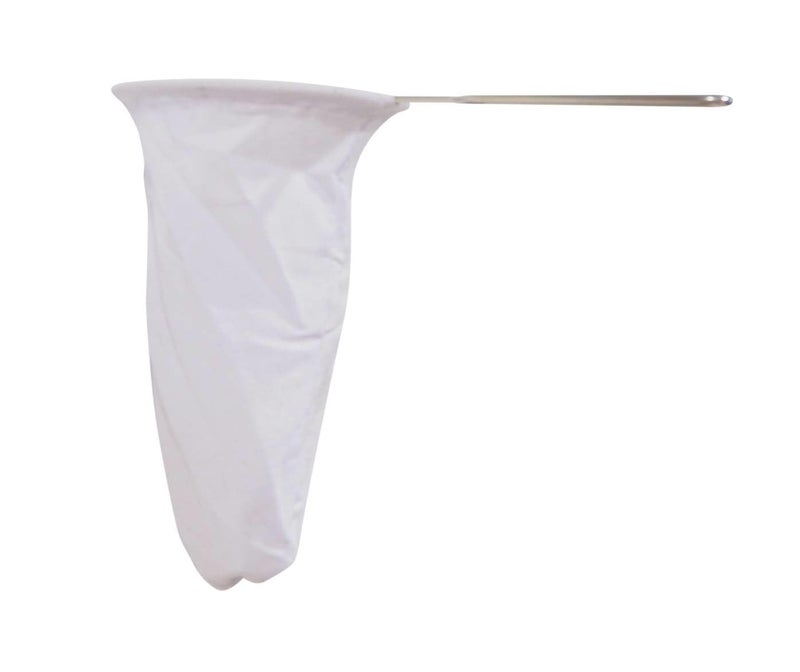 The Thika 5.3” Large Reusable Thai Tea Filter - Traditional Cloth Strainer with Metal Handle for Tea, Coffee, Coconut Milk, Almond Milk, and Juice - Image 1